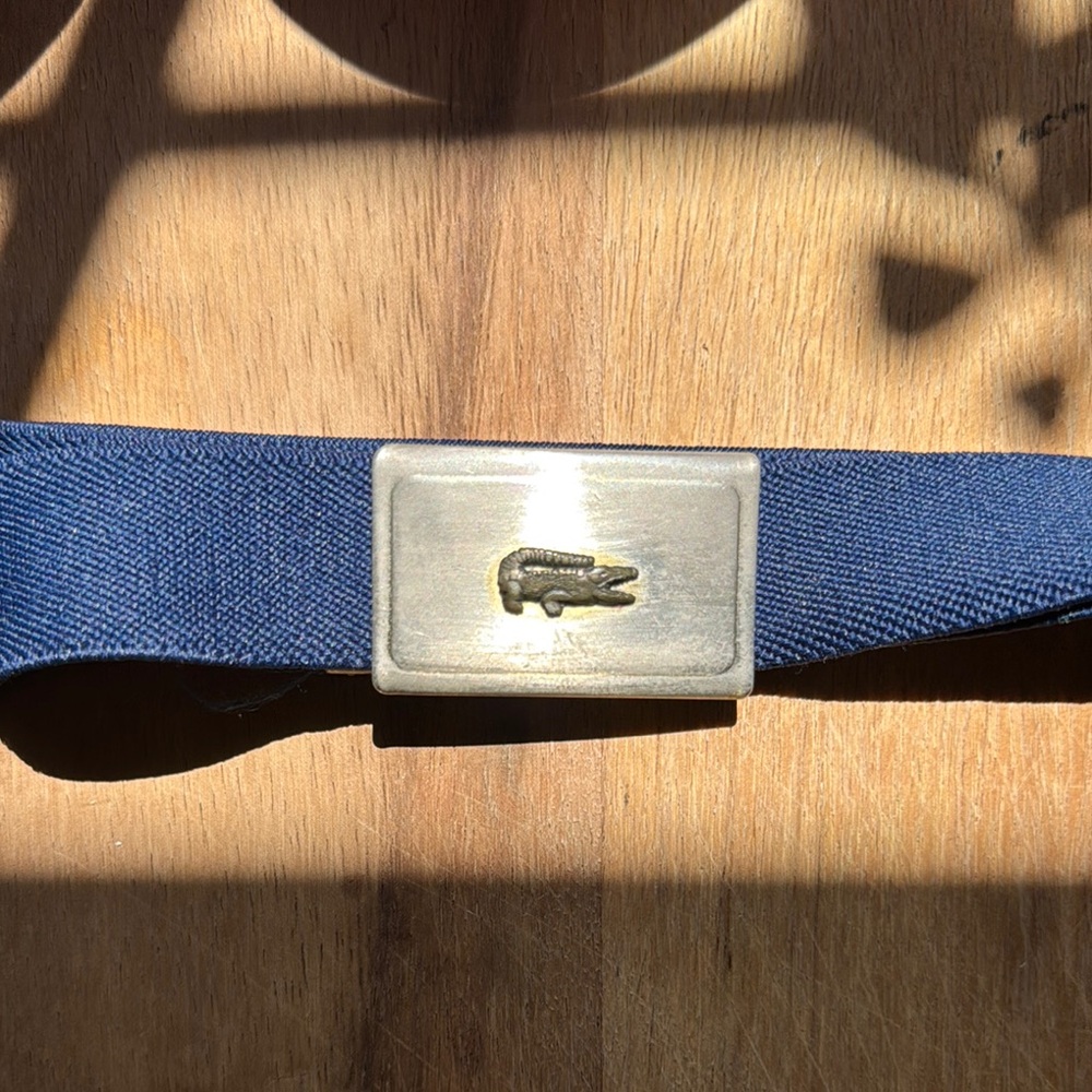 Navy Belt with Silver Buckle
